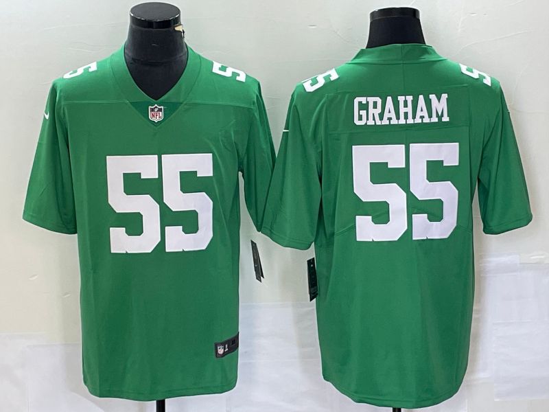 Men Philadelphia Eagles 55 Graham Green 2023 Nike Vapor Limited NFL Jersey style 11